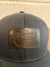Load image into Gallery viewer, SDA Black Leather Snap Back