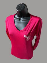 Load image into Gallery viewer, Ladies Stars & Bars V Neck UPF