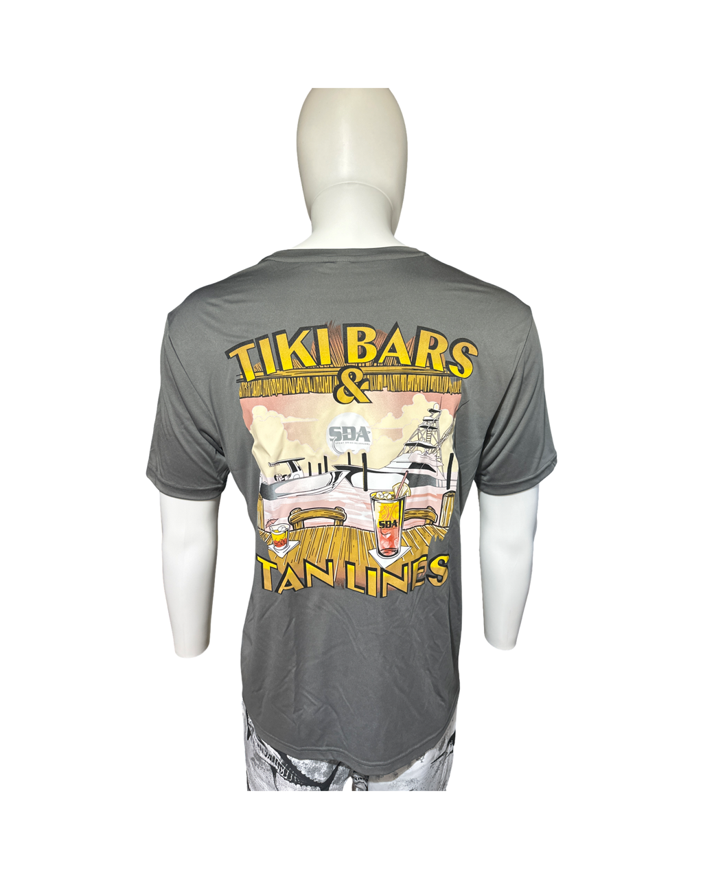 Tiki Bar & Tans Lines Short Sleeve Performance