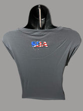 Load image into Gallery viewer, Ladies Stars &amp; Bars V Neck UPF
